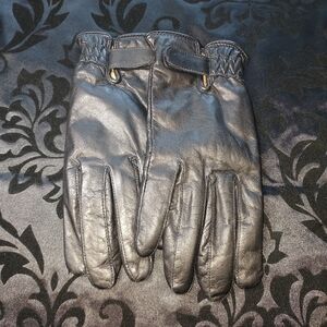 Men's Black Leather Gloves